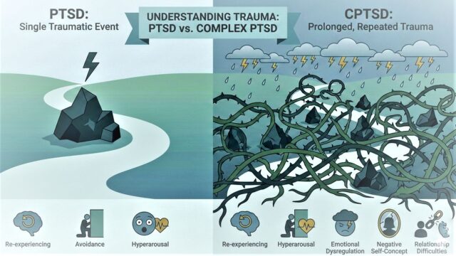 𝗨𝗻𝗽𝗮𝗰𝗸𝗶𝗻𝗴 𝗧𝗿𝗮𝘂𝗺𝗮: 𝗧𝗵𝗲 𝗖𝗿𝗶𝘁𝗶𝗰𝗮𝗹 𝗗𝗶𝗳𝗳𝗲𝗿𝗲𝗻𝗰𝗲 𝗕𝗲𝘁𝘄𝗲𝗲𝗻 𝗣𝗧𝗦𝗗 𝗮𝗻𝗱 𝗖𝗣𝗧𝗦𝗗